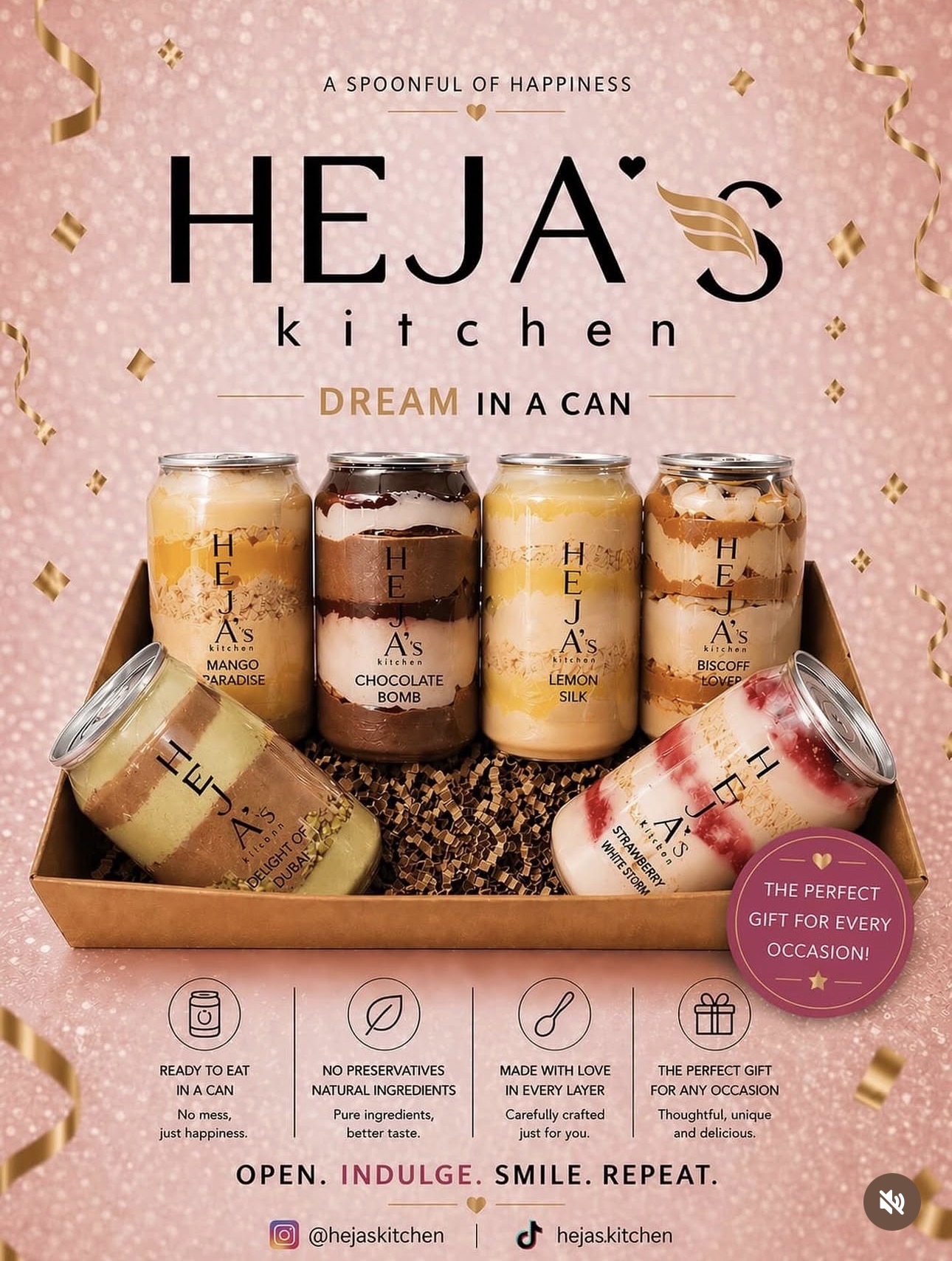Heja’s Kitchen signature dessert gift collection